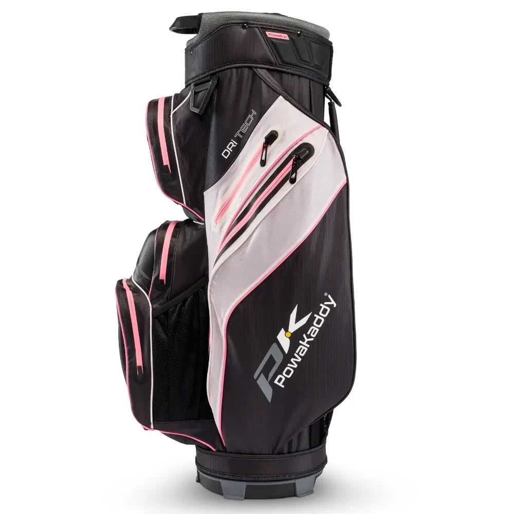Powakaddy Golf Dri Tech Mag Lok 25 Cart Bag Black/Pink