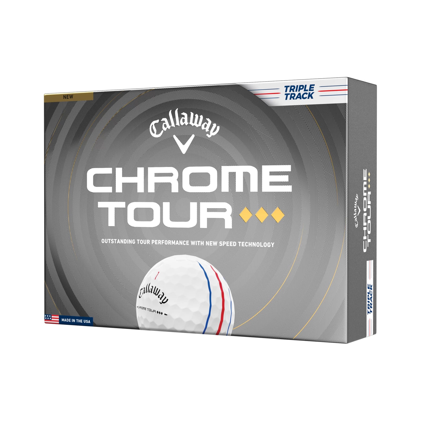 Callaway Chrome Tour Triple Diamond Golf Balls - 1 Dozen