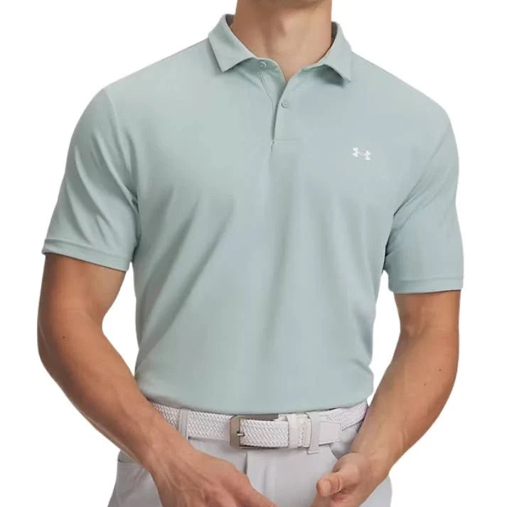 Under Armour Mens T2g Pique Polo Shirt Enamel Blue/White