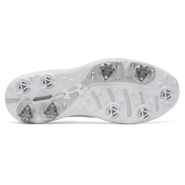 Under Armour Mens Drive Pro Clone Golf Shoes - White/Metallic Gun Metal