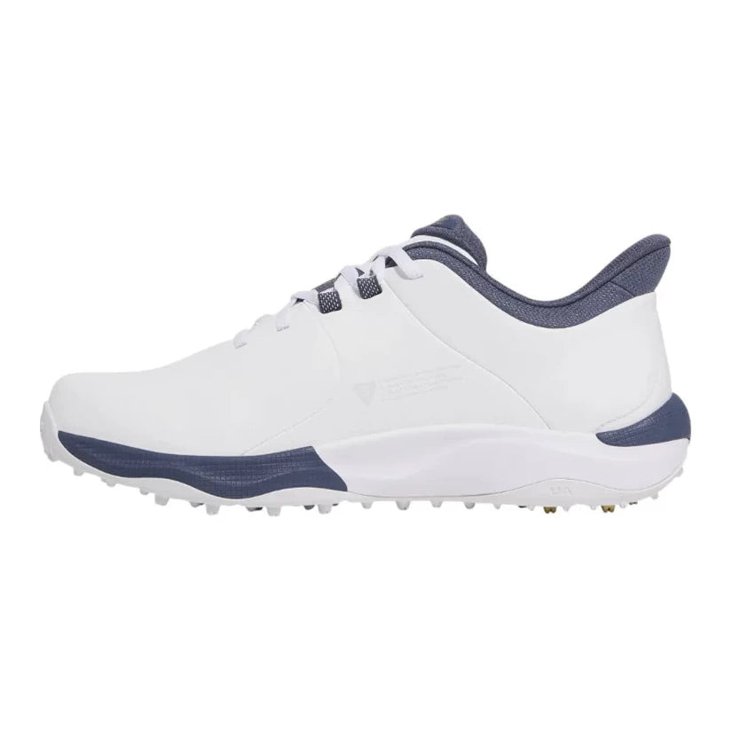 Under Armour Mens UA Drive Pro SL Wide Golf Shoes - White/Grey/Gold
