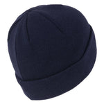 Island Green Mens Knitted Beanie - Navy Blue