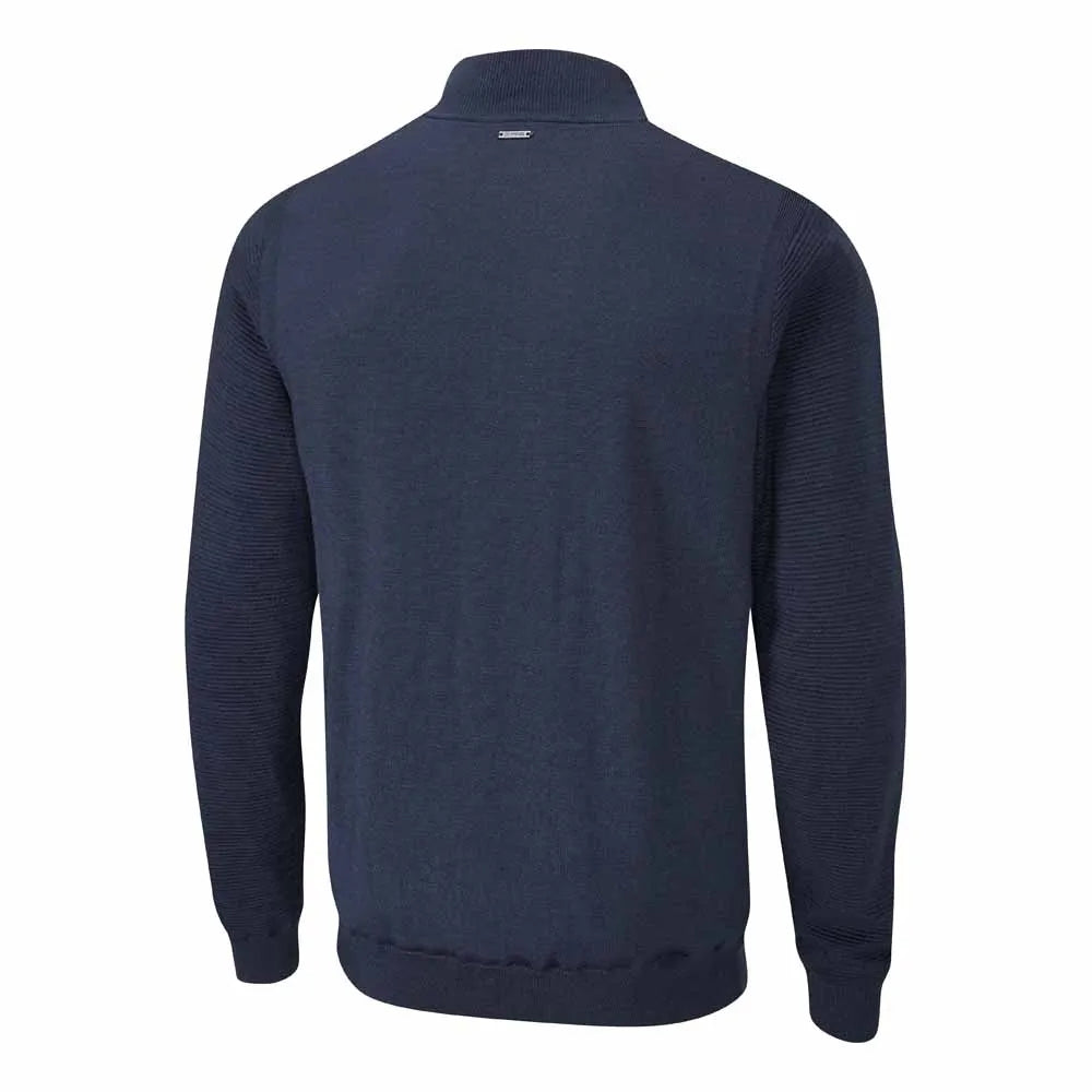 Ping Mens Croy Lined Half Zip Sweater - Oxford Blue