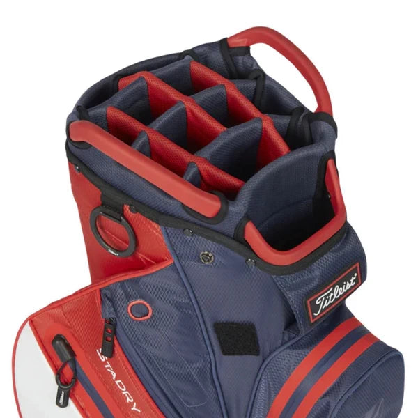 Titleist Golf Cart 14 StaDry 23 Bag Navy/Red/White