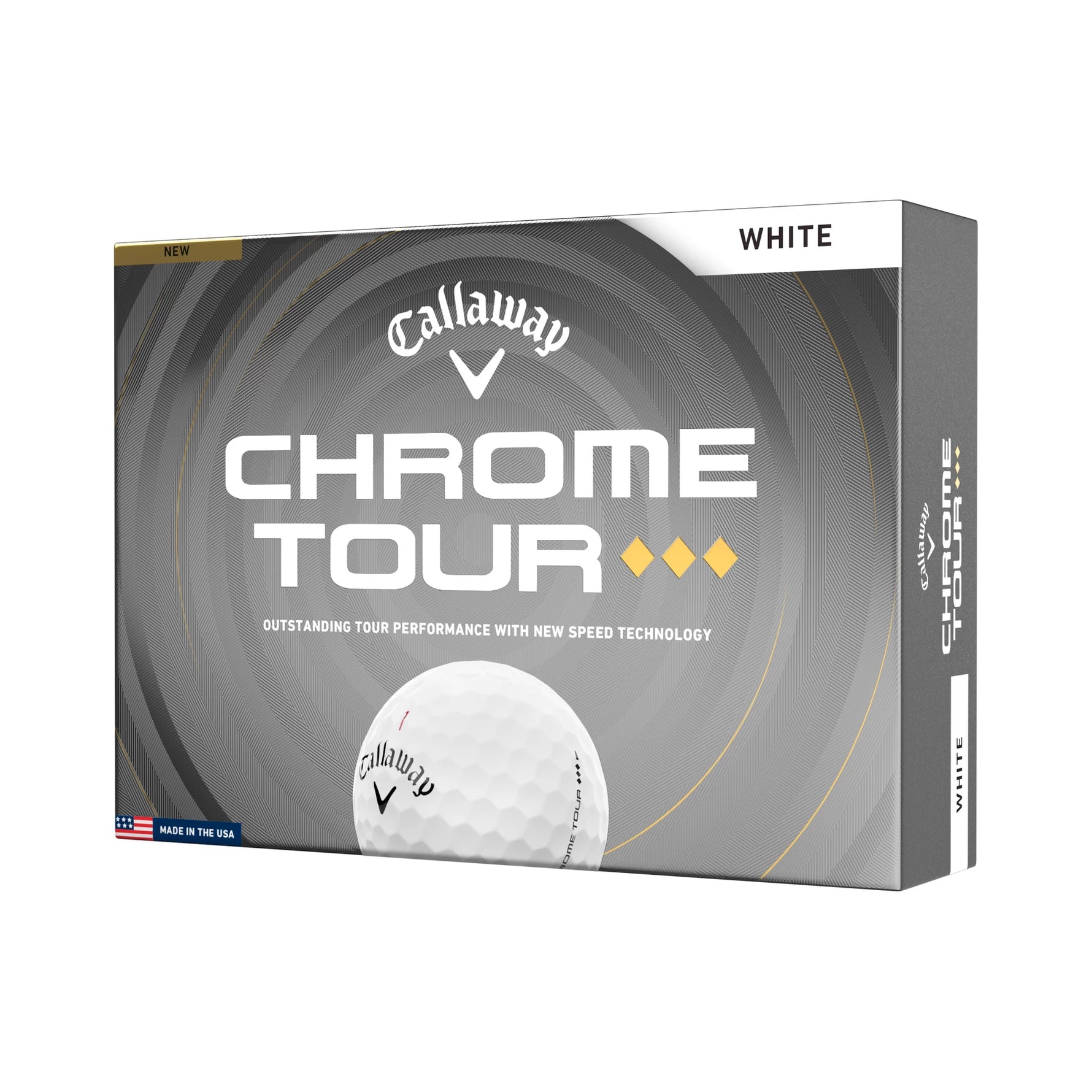 Callaway Chrome Tour Triple Diamond Triple Track Golf Balls - 1 Dozen