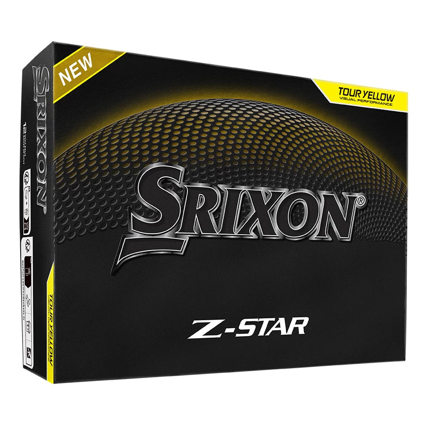 Srixon Z Star Golf Balls FREE Personalisation (Yellow) Min 2 Doz.