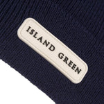 Island Green Mens Knitted Beanie - Navy Blue