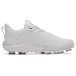 Under Armour Mens Drive Pro Clone Golf Shoes - White/Metallic Gun Metal