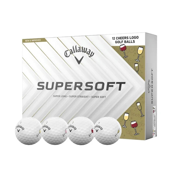 Callaway Limited Edition Supersoft Cheers Golf Balls - 1 Dozen