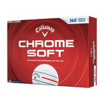 Callaway Chrome Soft 360 Triple Track Golf Balls - 1 Dozen (White)