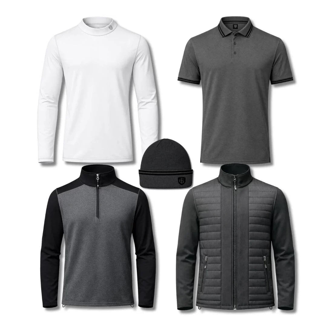 Island Green Mens AW26 5-in-1 Professional Pack Charcoal/Black