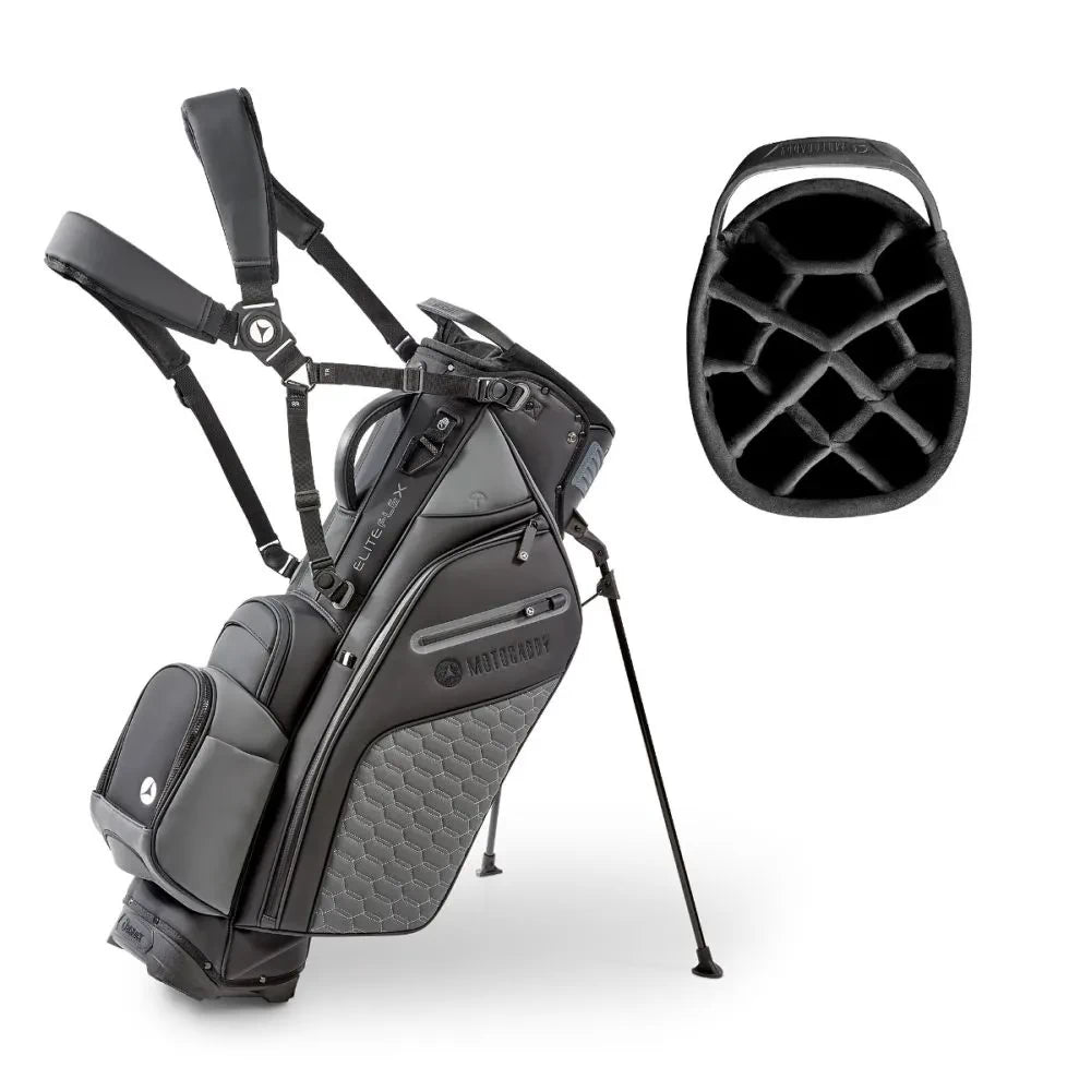 Motocaddy EliteFlex Hybrid Golf Bag - Charcoal/Black