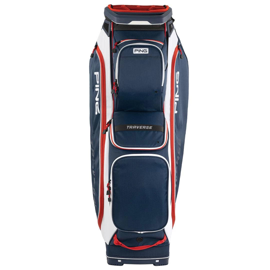 Ping Golf Traverse 25 Cart Bag Navy/White/Red