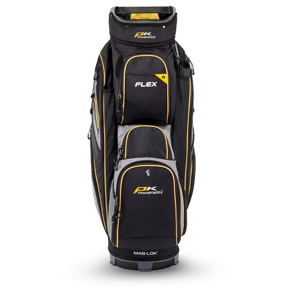 Powakaddy Flex Cart Bag Grey With Yellow