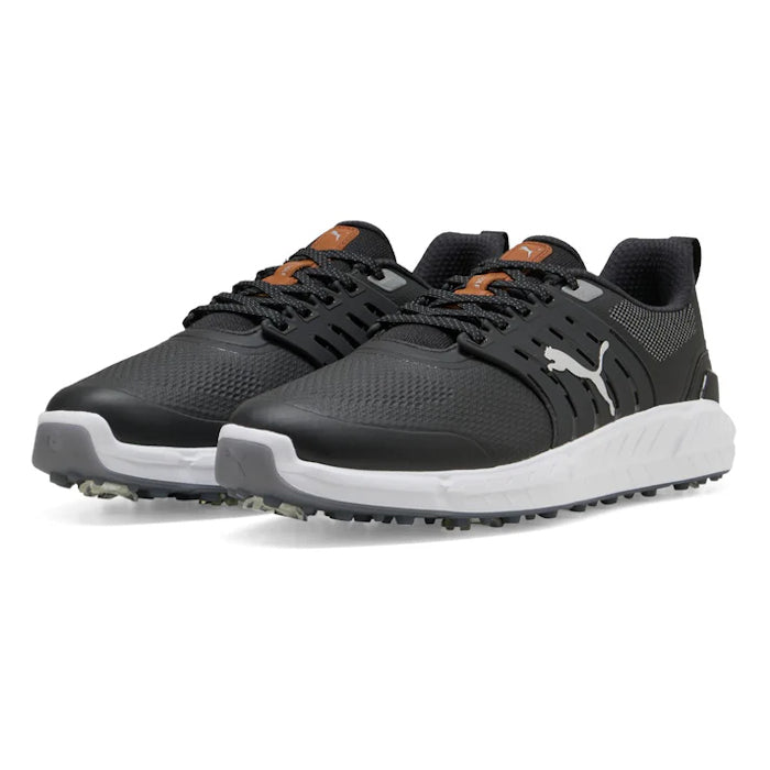 Puma Mens IGNITE Elevate 2 Tour Golf Shoes - Black/Silver/Slate Sky