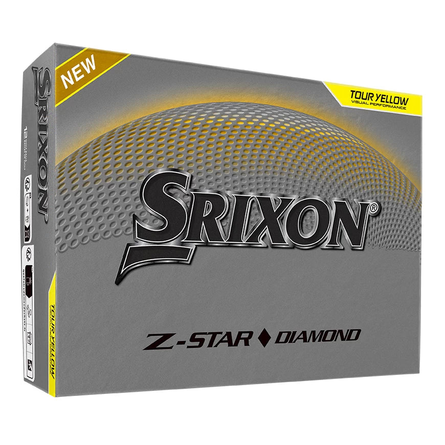Srixon Z-Star Diamond Golf Balls FREE Personalisation  (Yellow) Min 2 Doz.