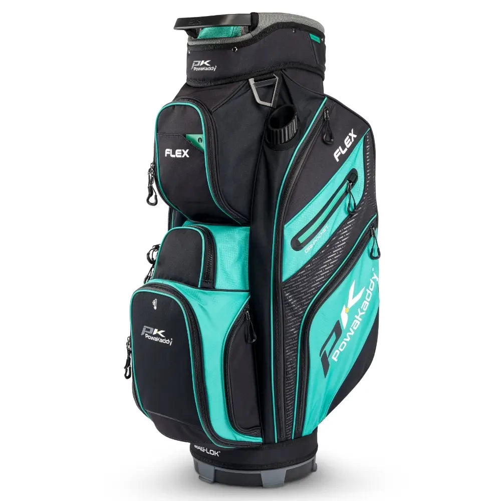Powakaddy Flex Cart Bag Grey With Teal