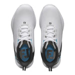 Footjoy FJ Fuel Junior Golf Shoes - White/Black/Blue