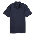 Puma Mens Mattr Prima Bloom Golf Polo Shirt Deep Navy