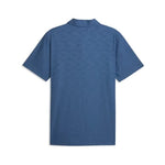 Puma Mens MATTR Deco Jacquard Polo Shirt Dark Indigo