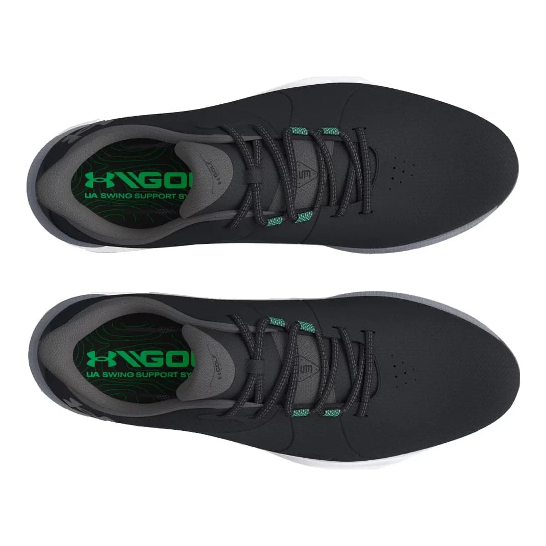 Under Armour Mens UA Drive Pro SL Wide Golf Shoes - Black/Titan Grey