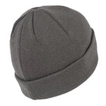 Island Green Mens Knitted Beanie - Charcoal Grey