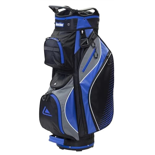 Longridge Golf Deluxe Lite Cart Bag Black/Charcoal/Blue