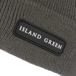 Island Green Mens Knitted Beanie - Charcoal Grey