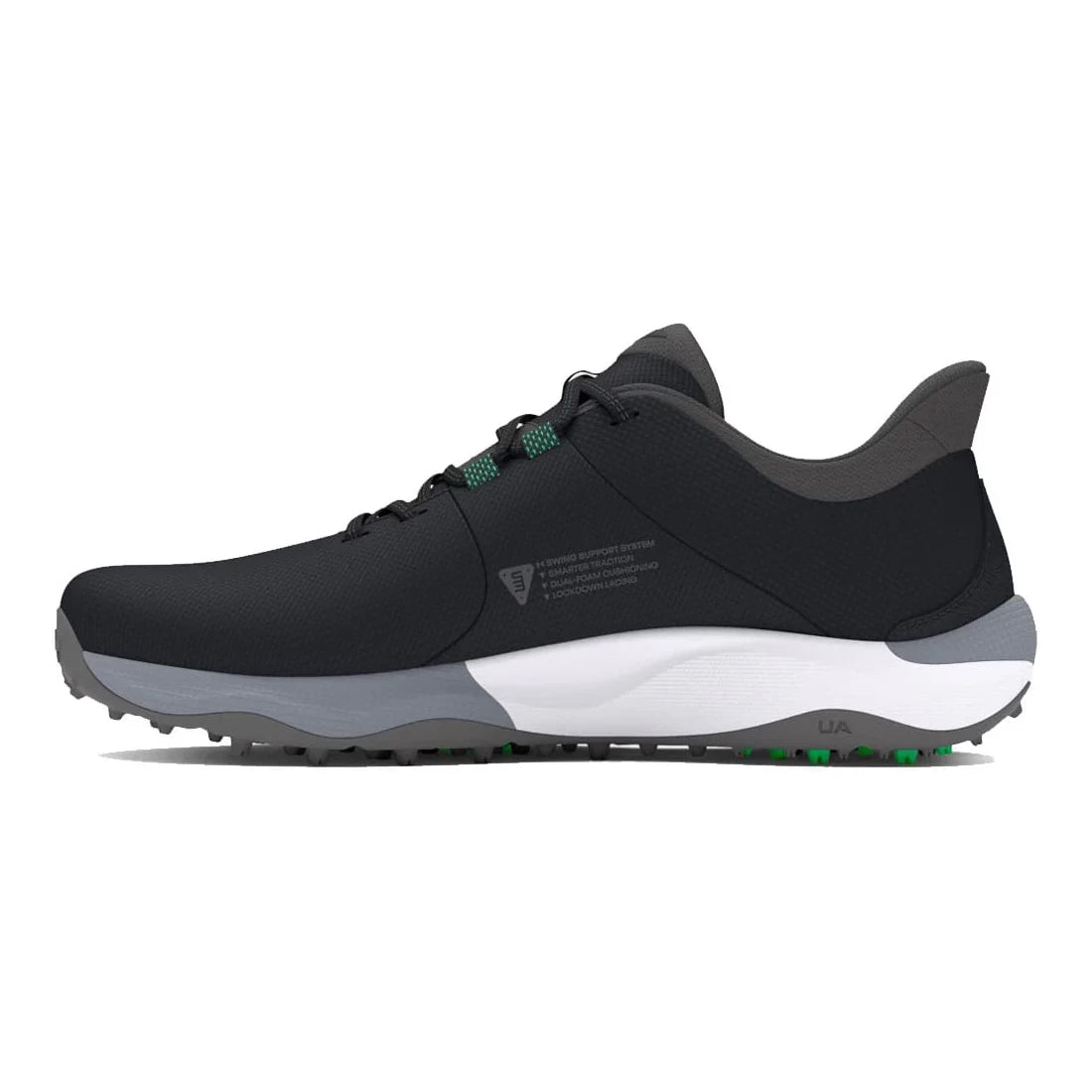 Under Armour Mens UA Drive Pro SL Wide Golf Shoes - Black/Titan Grey