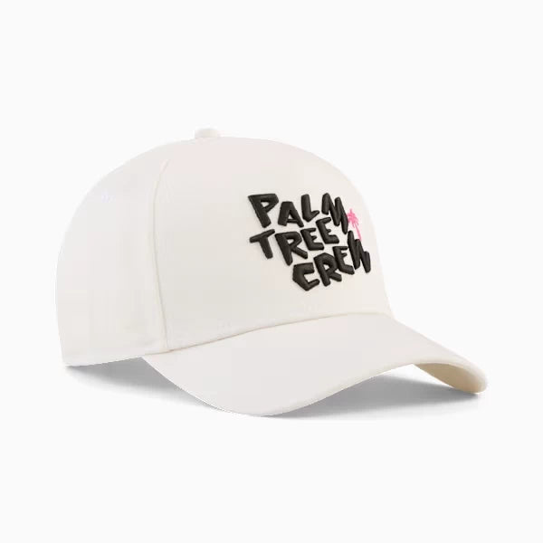 Puma Mens x Palm Tree Crew Wavestate Golf Cap Warm White Puma Black Pink Opal