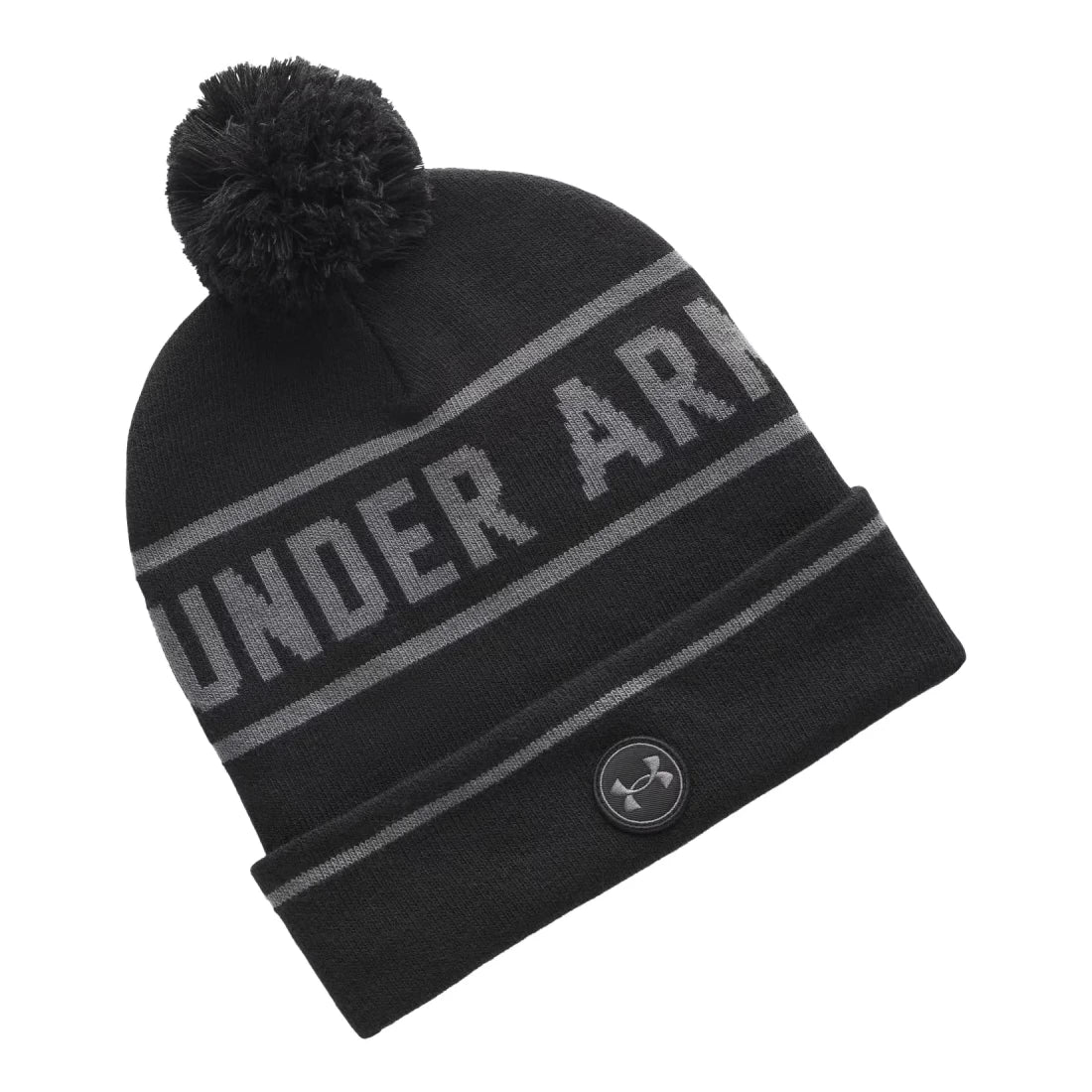 Under Armour Mens Drive Pom Beanie Black/Castlerock/Castlerock