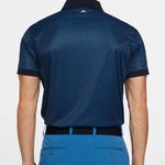 L.Lindeberg Mens Tour Tech Print Polo Shadow Bridge