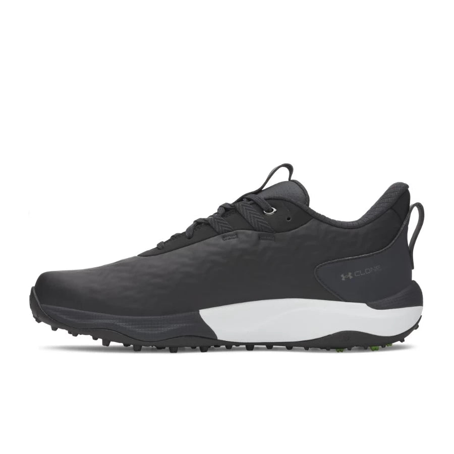 Under Armour Mens Drive Pro Clone SL Golf Shoes - Black/Anthracite/Metallic Gunmetal