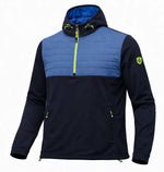 Island Green Mens Padded Technical Hoody Navy/Blue