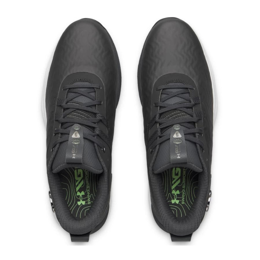Under Armour Mens Drive Pro Clone SL Golf Shoes - Black/Anthracite/Metallic Gunmetal