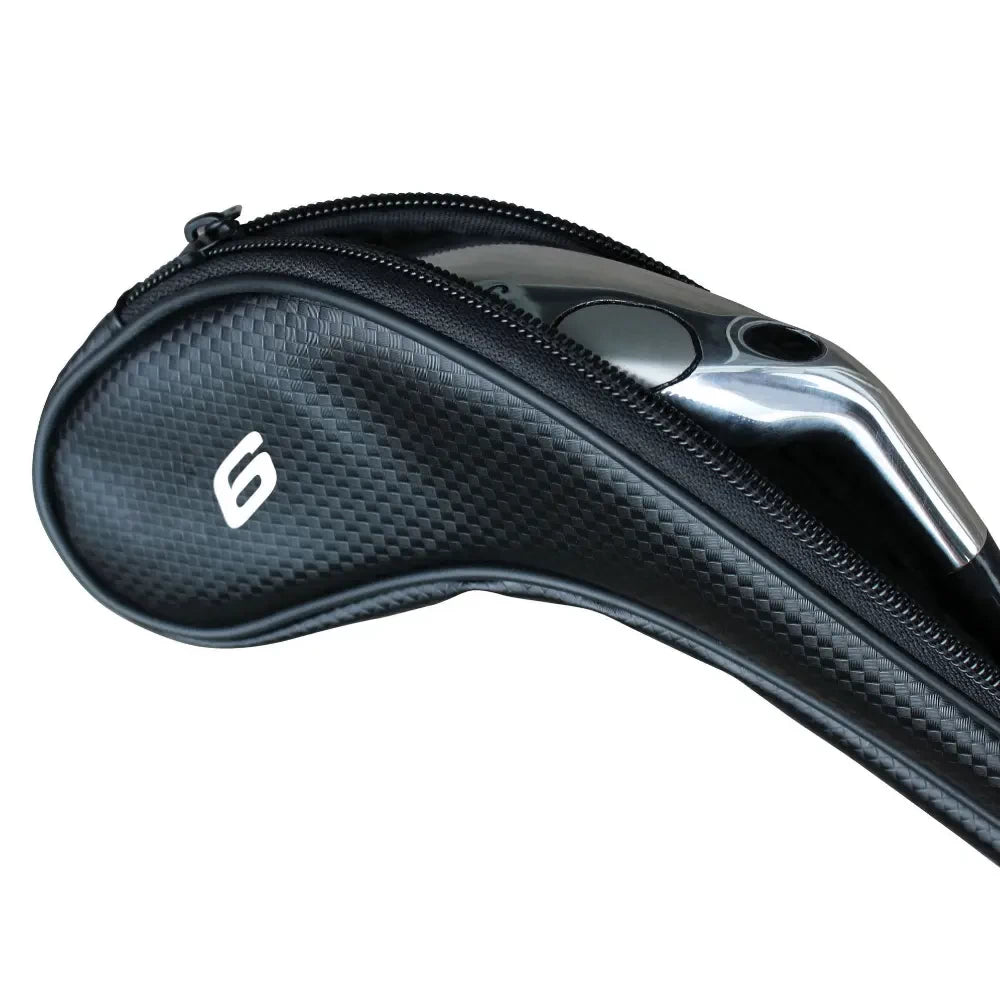 Masters Golf Deluxe Graphite Iron Covers 4 Sw Black