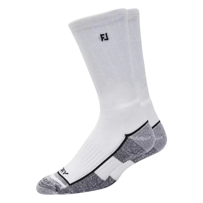 FootJoy Mens ProDry Crew Socks - White - 18096-1078