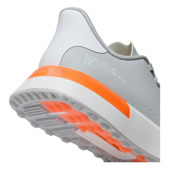 G/Fore Mens G.112 Golf Shoes Nimbus/Shocking Orange