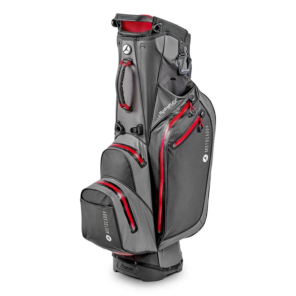 Motocaddy HydroFlex Stand Bag Charcoal/Red