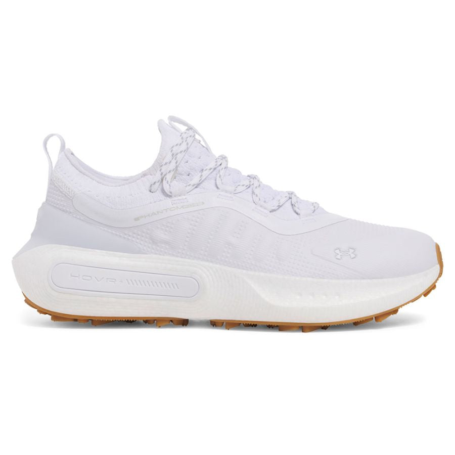 Under Armour Mens UA UA Phantom Fore Golf Shoes - White/Halo Grey