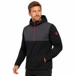 Island Green Mens Padded Technical Hoody Black/Charcoal