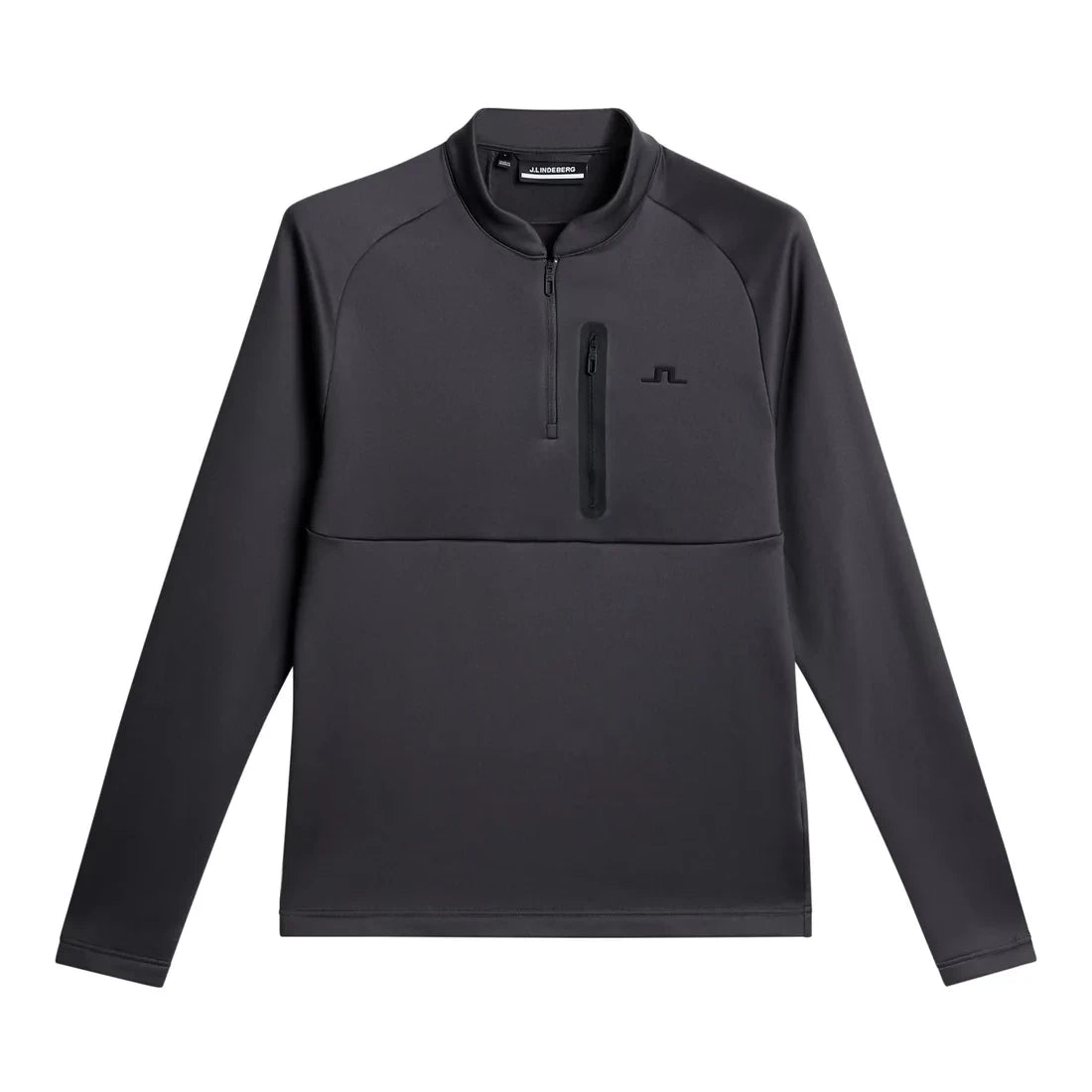 L.Lindeberg Mens Adam Quarter Zip Hood Asphalt