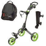 Sky Max Cube Push Trolley - Charcoal/Lime