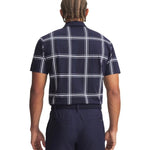 Under Armour Mens ArmourDry Printed Polo Shirt Midnight Navy/White/Varsity Blue