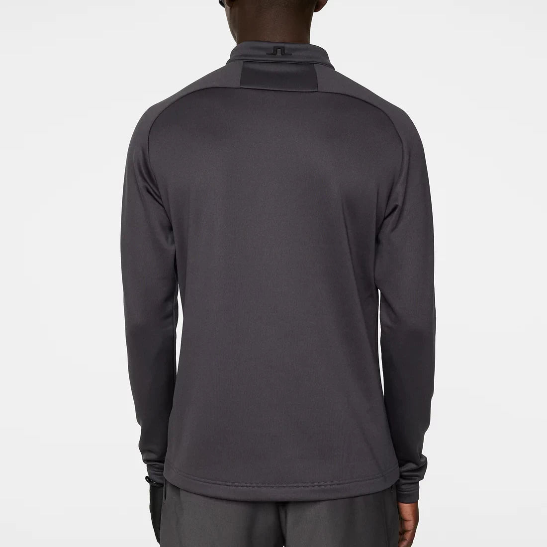 L.Lindeberg Mens Adam Quarter Zip Hood Asphalt