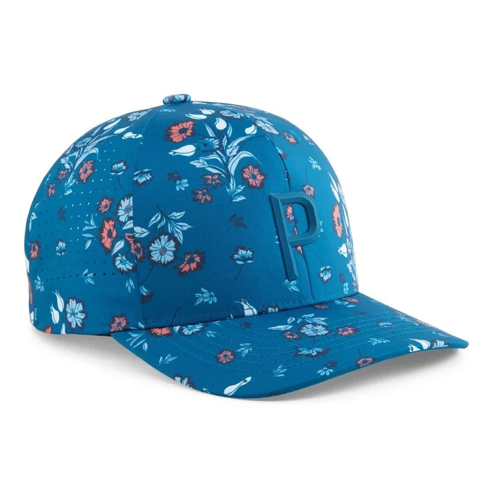 Puma Mens Heirloom Tech P Snapback Cap Os Ocean Tropic