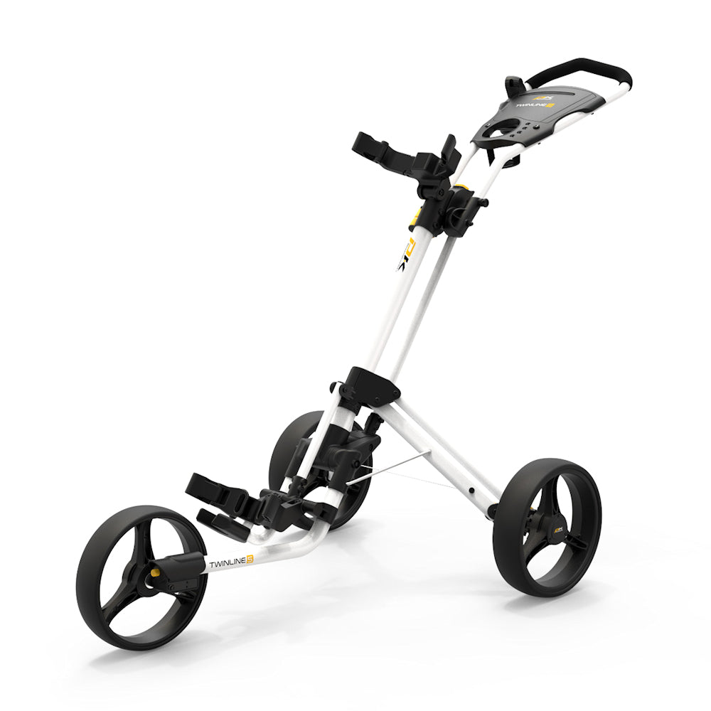 Powakaddy TwinLine 5 Push Golf Trolley - White