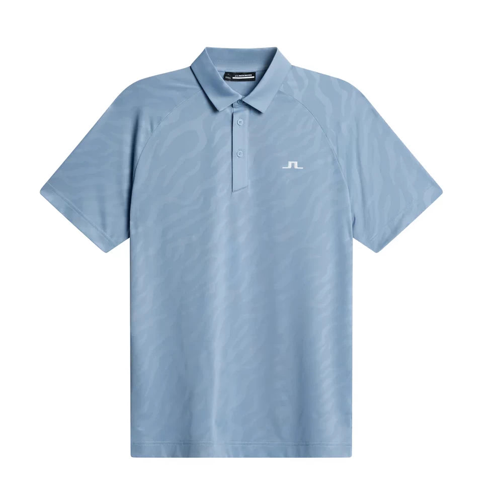 L.Lindeberg Mens Wilhelm Polo Rain Washed