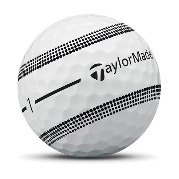 TaylorMade TP5x Stripe Golf Balls 1 Dozen (White)