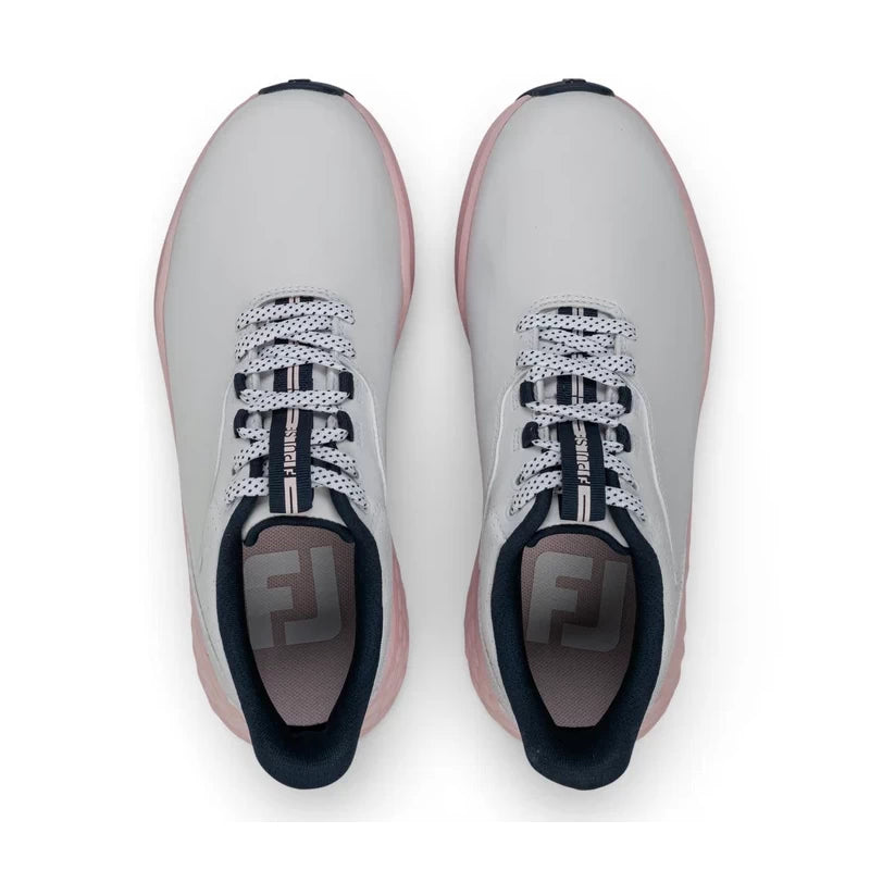 FootJoy Ladies Pulse Golf Shoes - White/Navy/Pink